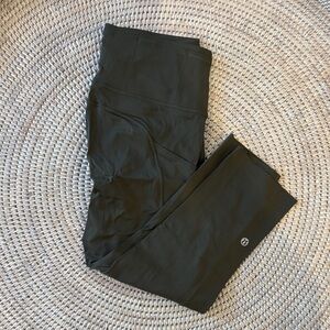Olive Green Lululemon Athletica Dark Leggings